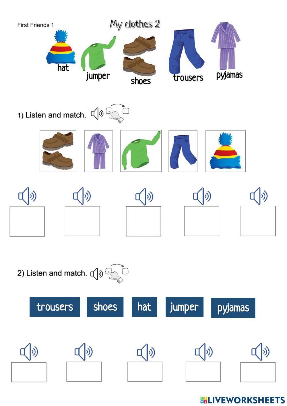 First Friends 1 - My clothes 2