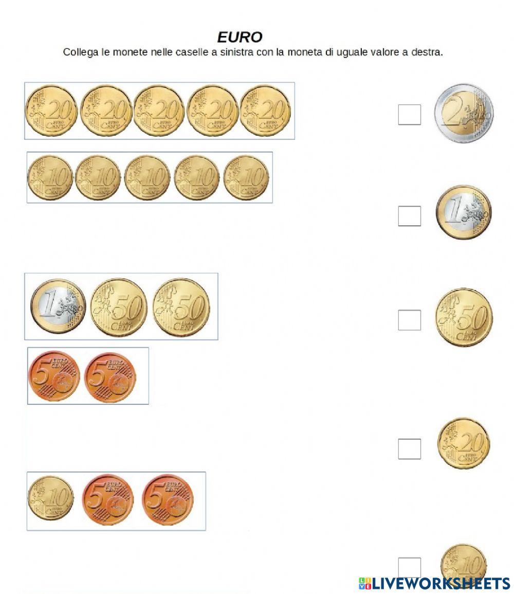 Somme di monete in Euro