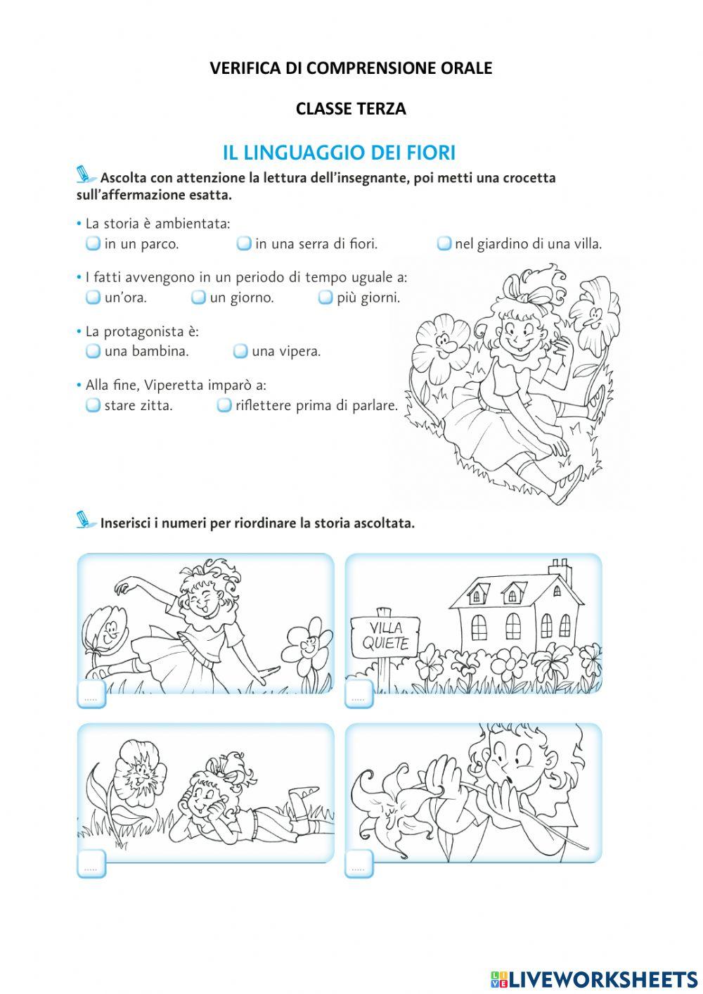 Ascolto e comprensione di una favola Ascolto e comprensione di una favola