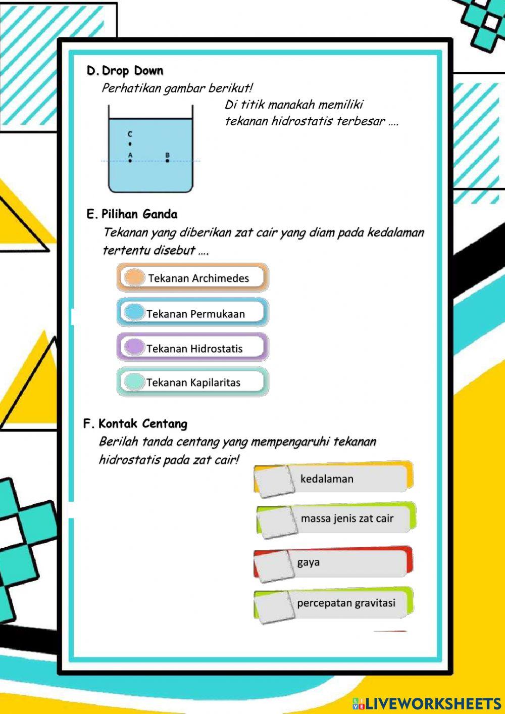 LKPD Tekanan Hidrostatis