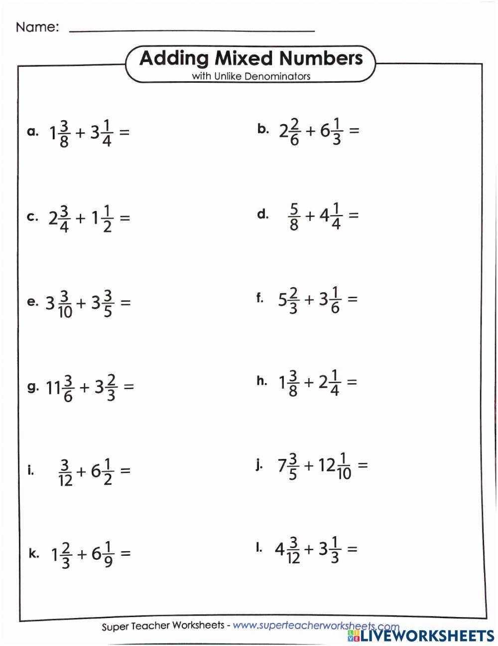 4900682 Adding Mixed Numbers With Unlike Denominators 4900682-adding-mixed-numbers-with-unlike-denominators