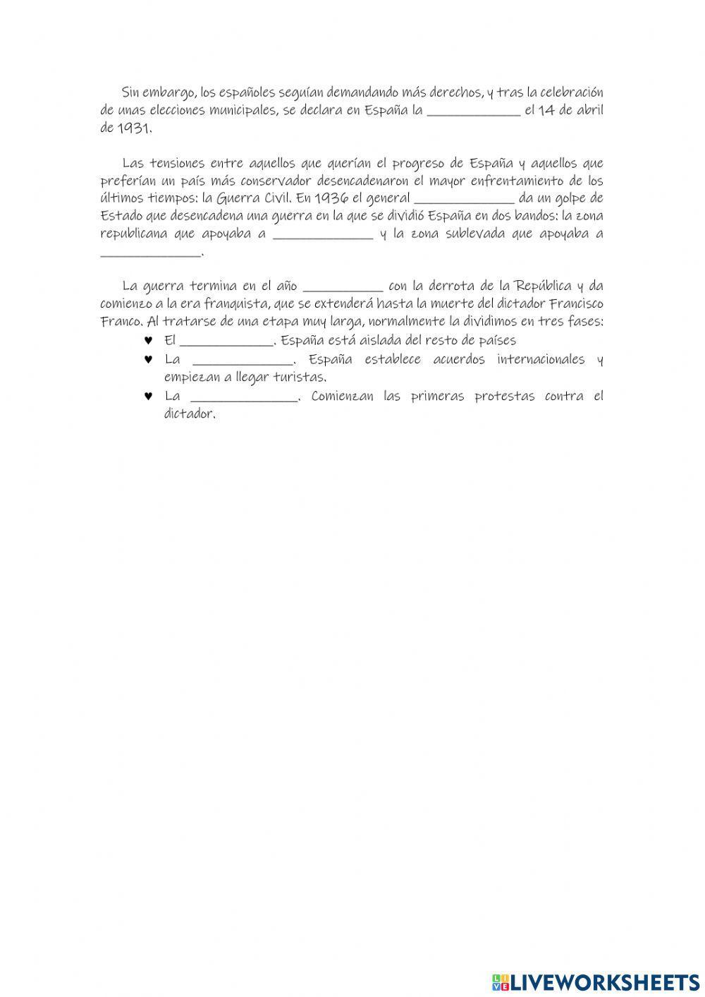 España en el Siglo XX