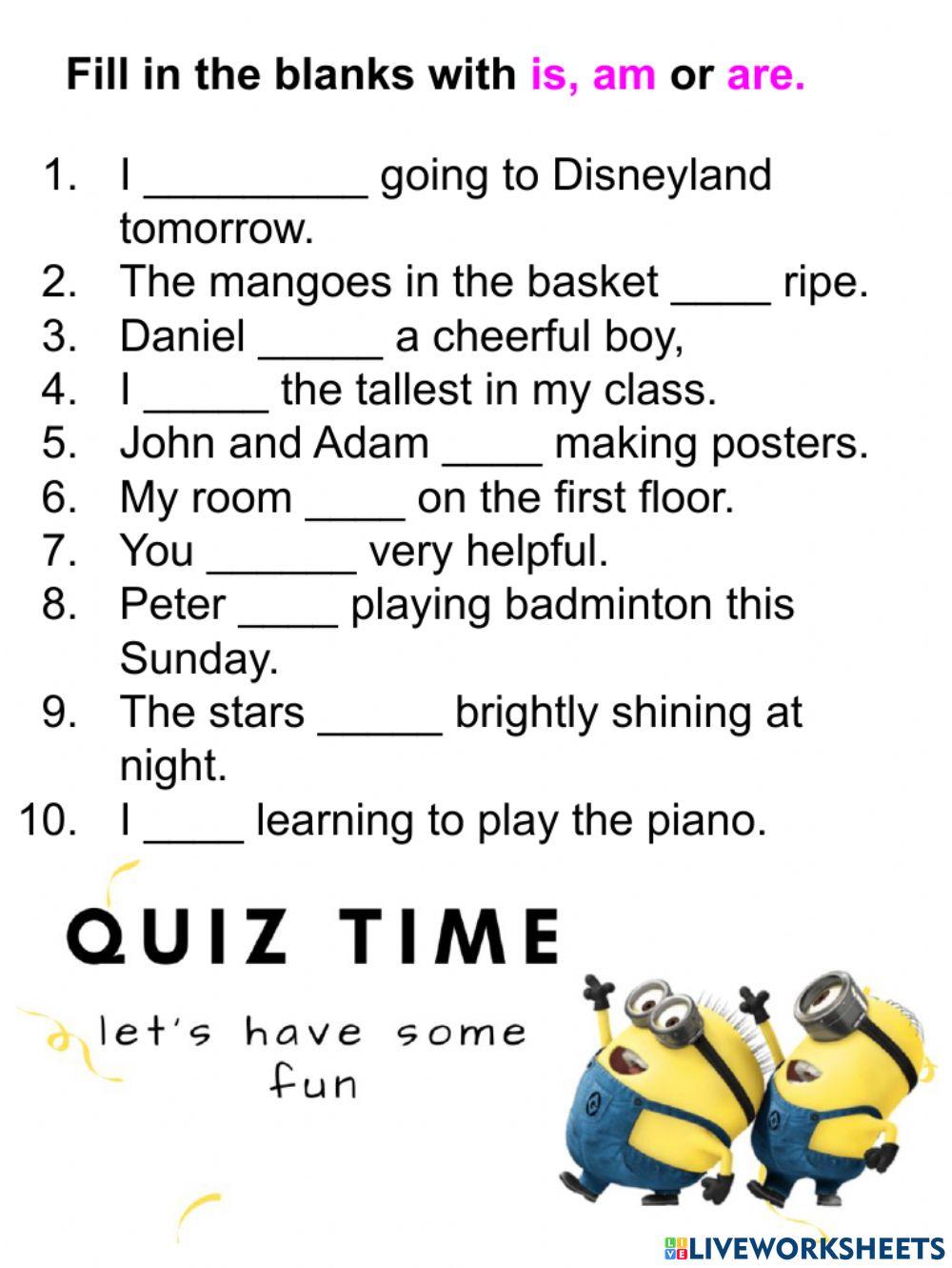 Grade 1 Quiz