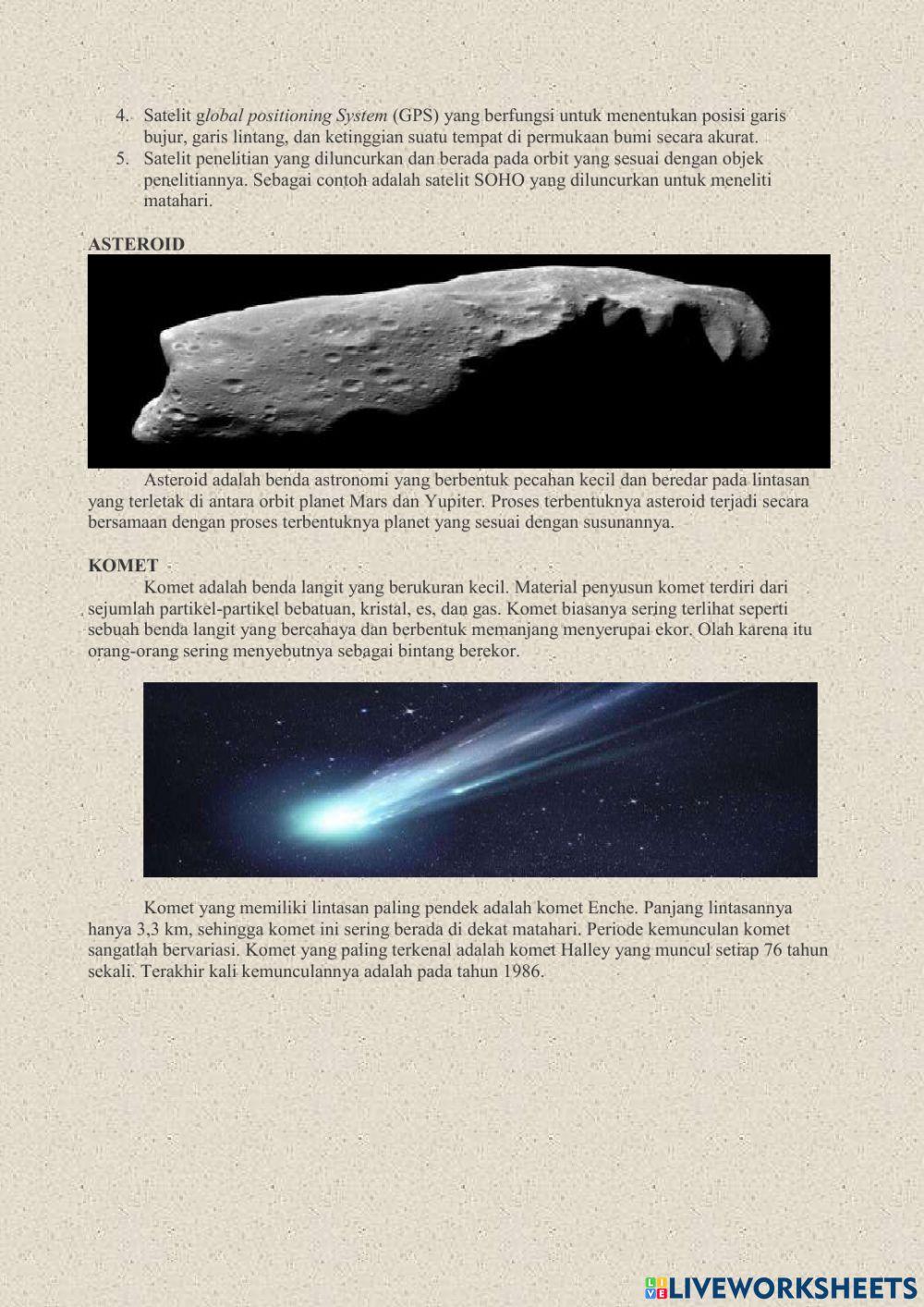 E-lkpd tata surya kelas 6