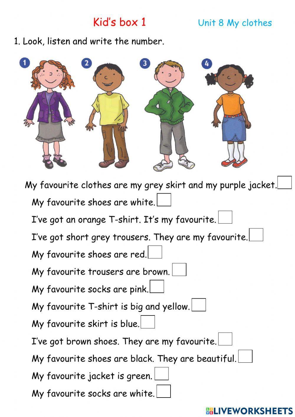 Kid's Box 1. Clothes, p. 55