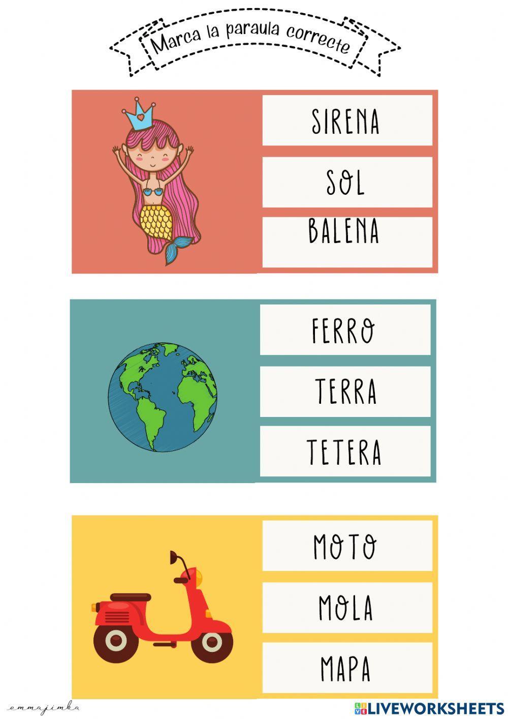 Busca la paraula correcta