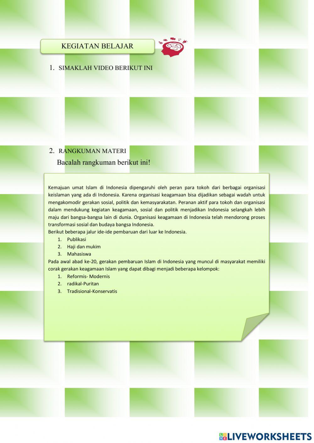 Gerakan pembaruan Islam di Indonesia