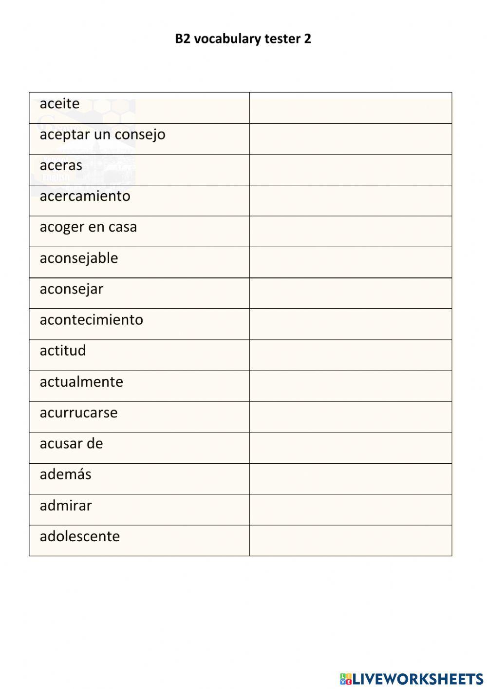 Vocabulary b2 - page 2