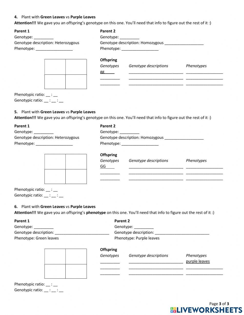 Unit 4 - Fun with Punnetts (Mono-Complete)