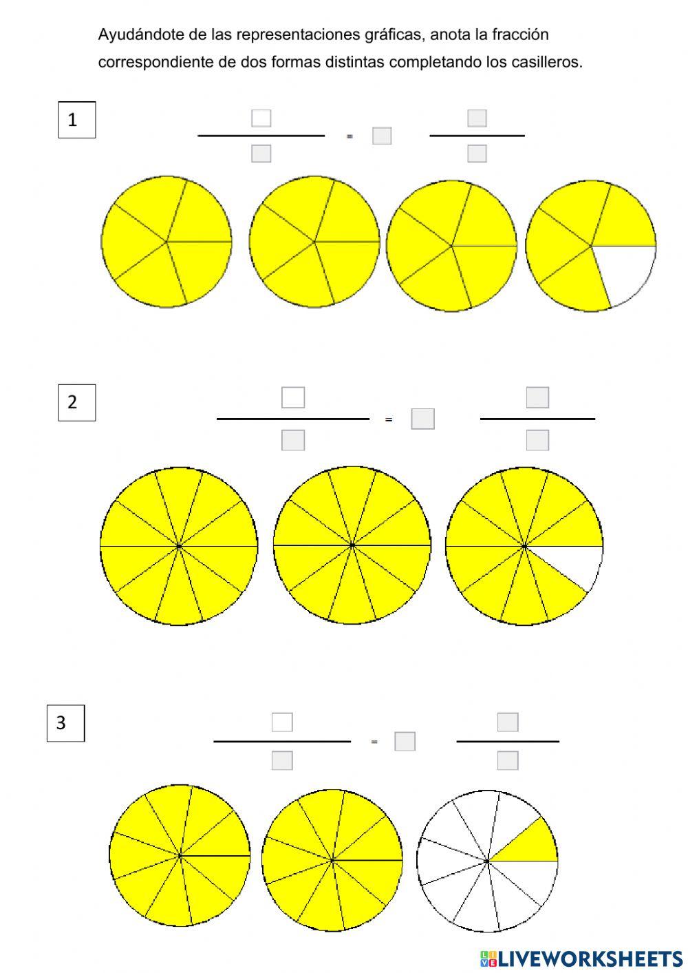 Fracciones impropias