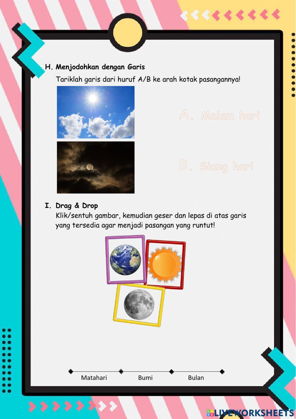 LKPD Kelas VI Semester 2 Tema 8 Subtema 1 IPA (Rotasi Bumi)