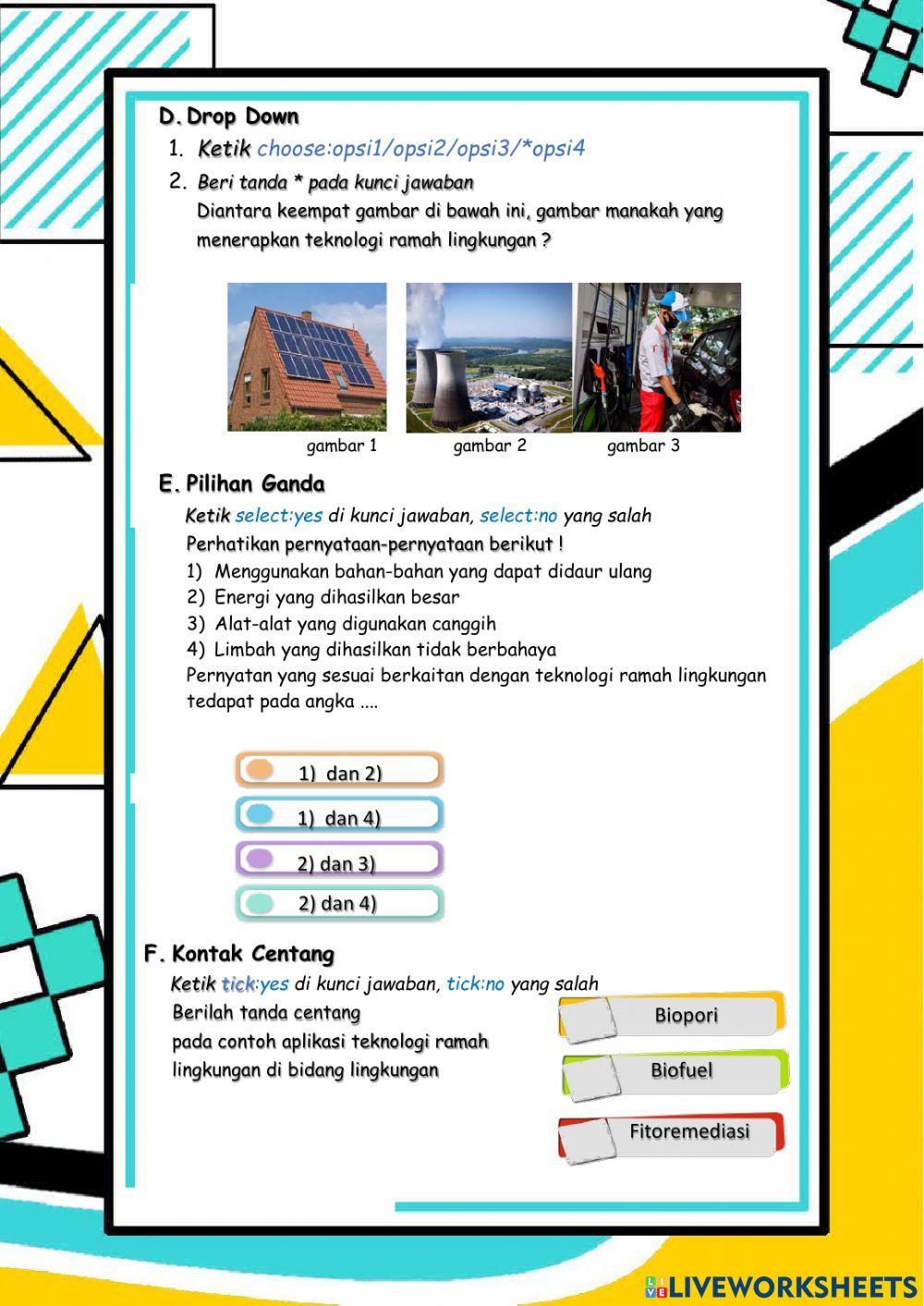 LKPD Teknologi Ramah Lingkungan