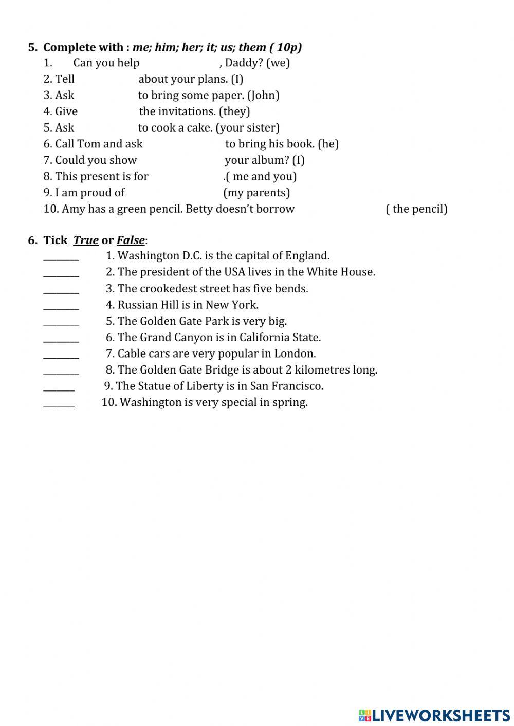 Test Unit 3 Sharing impressions