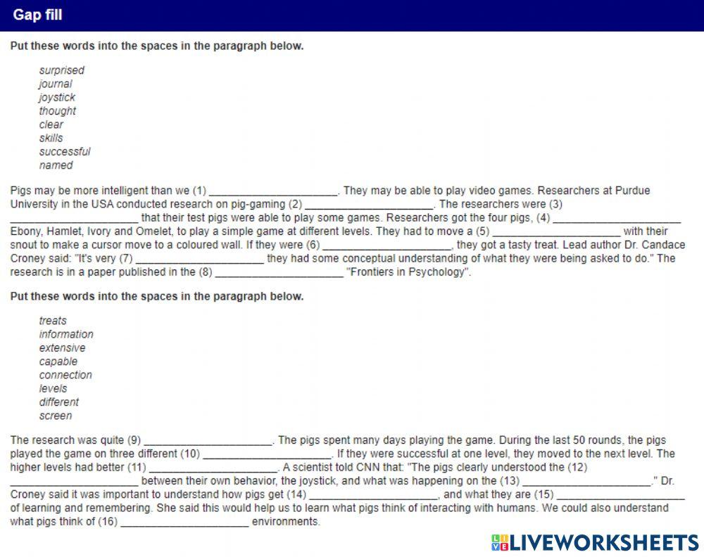 Listening comprehension