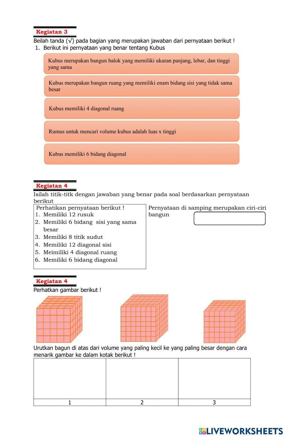 LKPD Volume Bangun Ruang