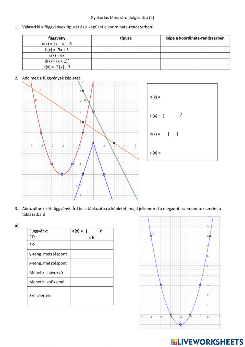 Gyakorlás témazáró dolgozatra (2)