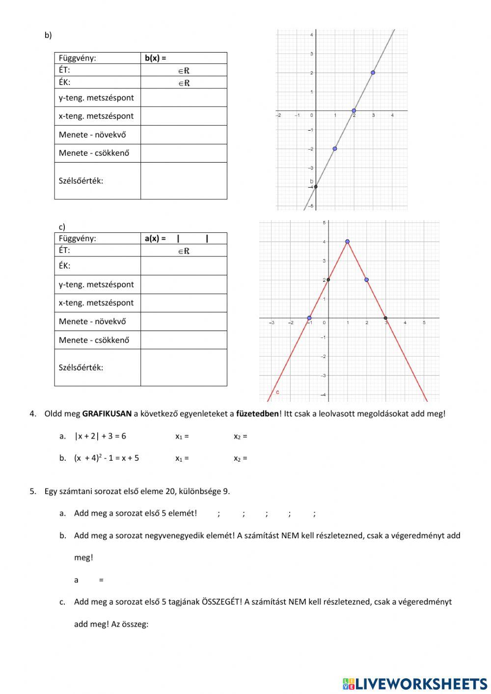 Gyakorlás témazáró dolgozatra (2)