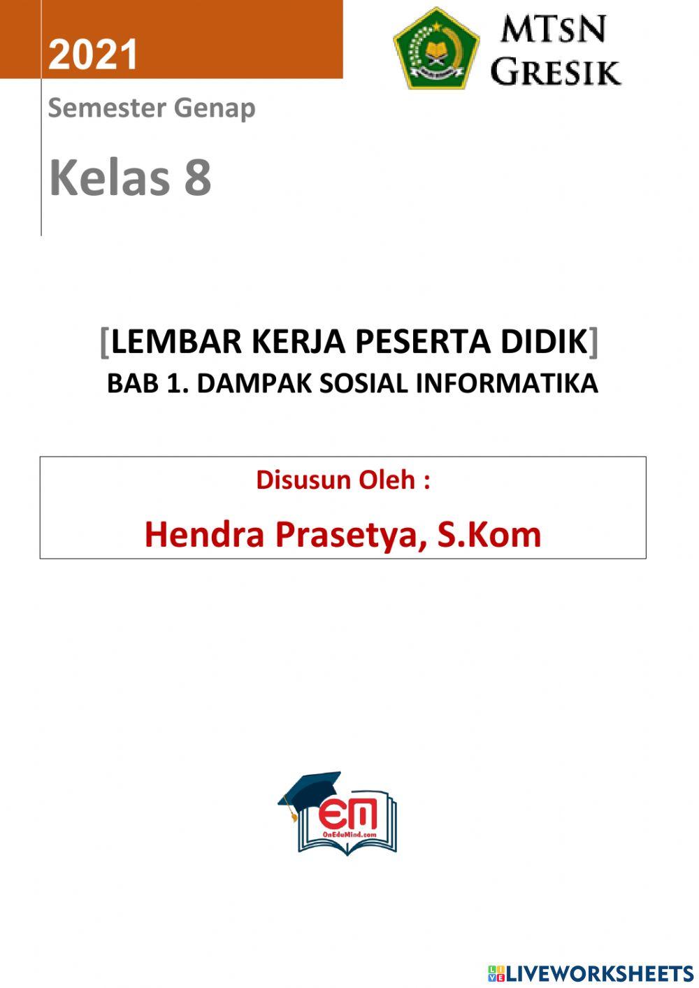 Dampak Sosial Informatika