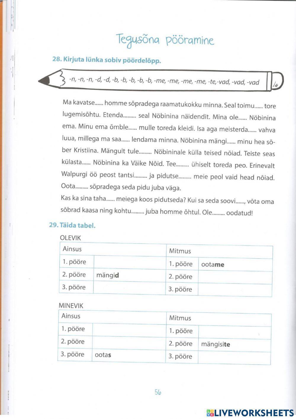 Tegusõna pööramine