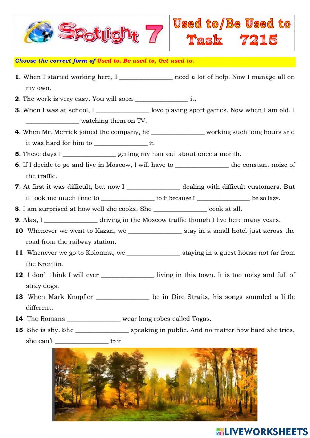 Spotlight 7 Task 7215