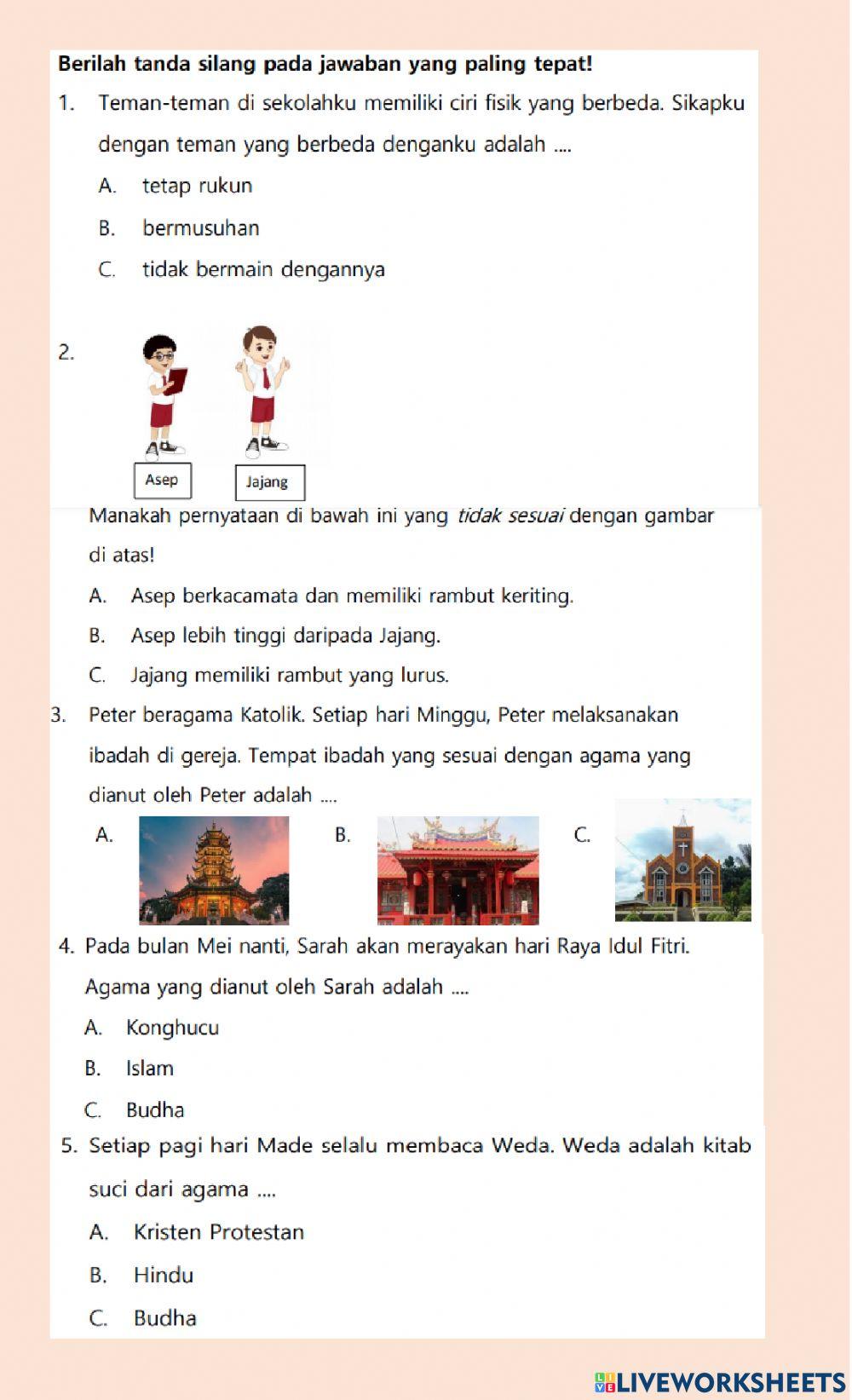 Keberagaman Ciri Khas Fisik dan agama