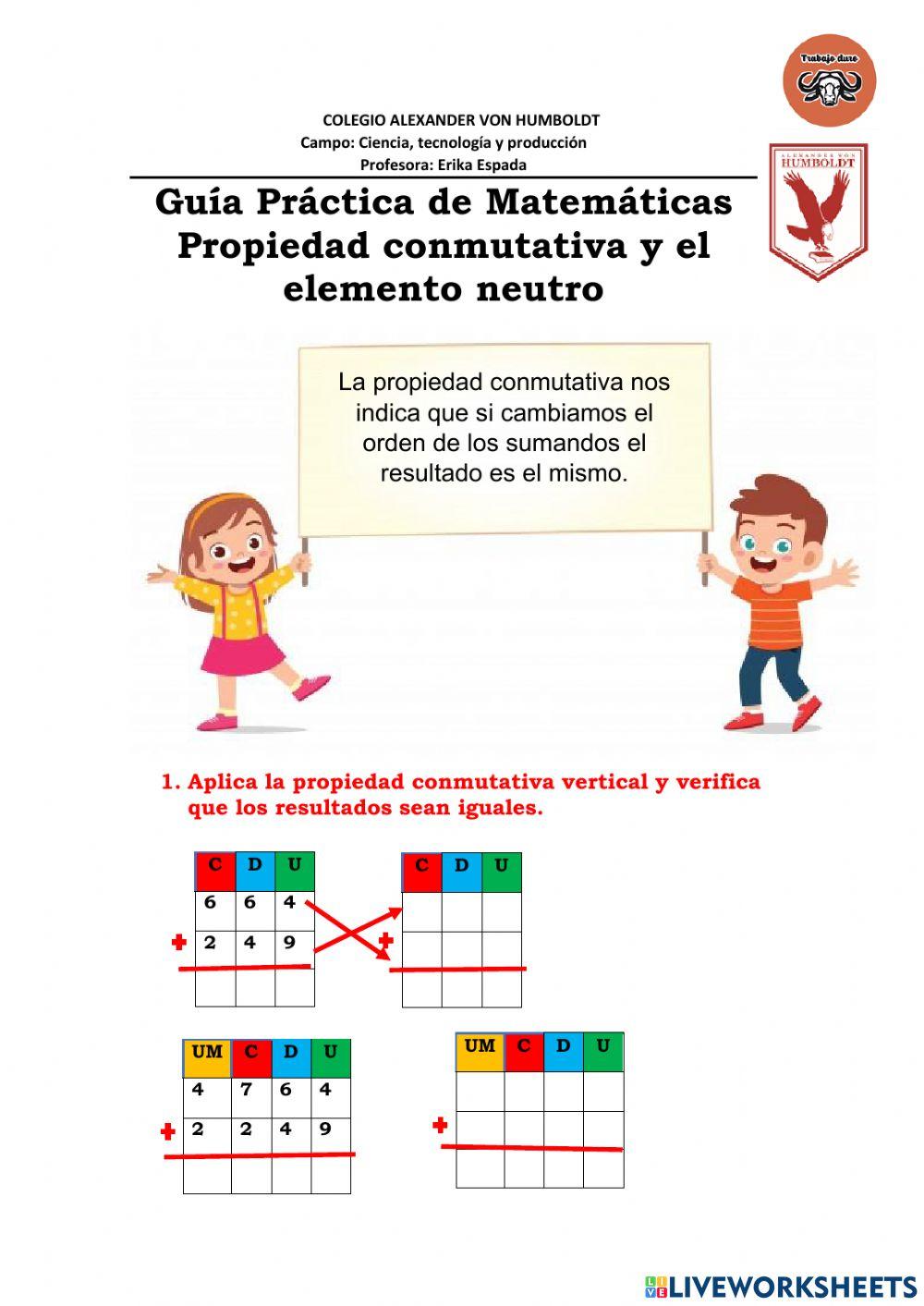 Propiedad conmutativa