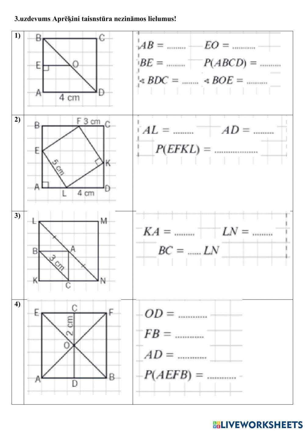 Taisnstūris un kvadrāts