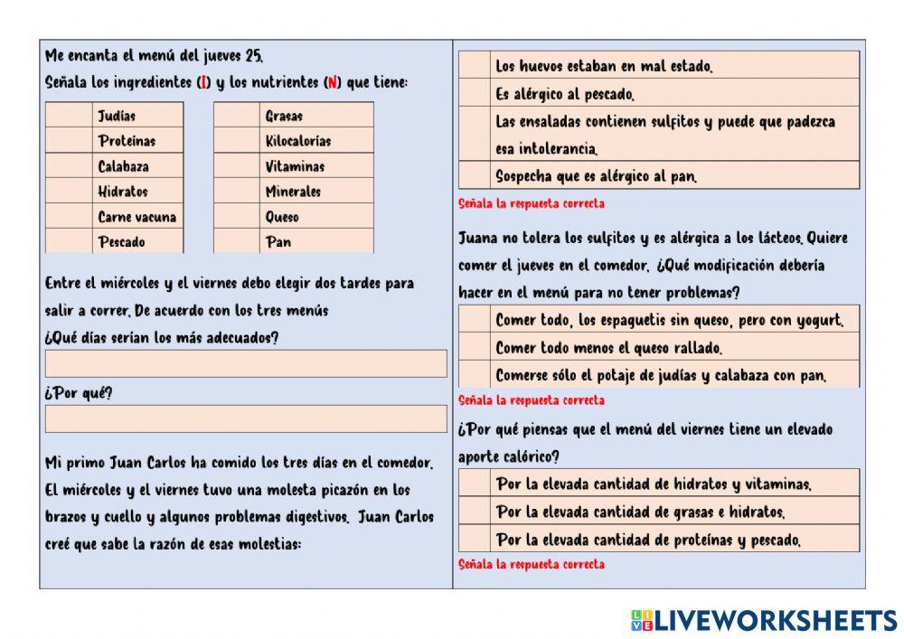 Tres días en el comedor