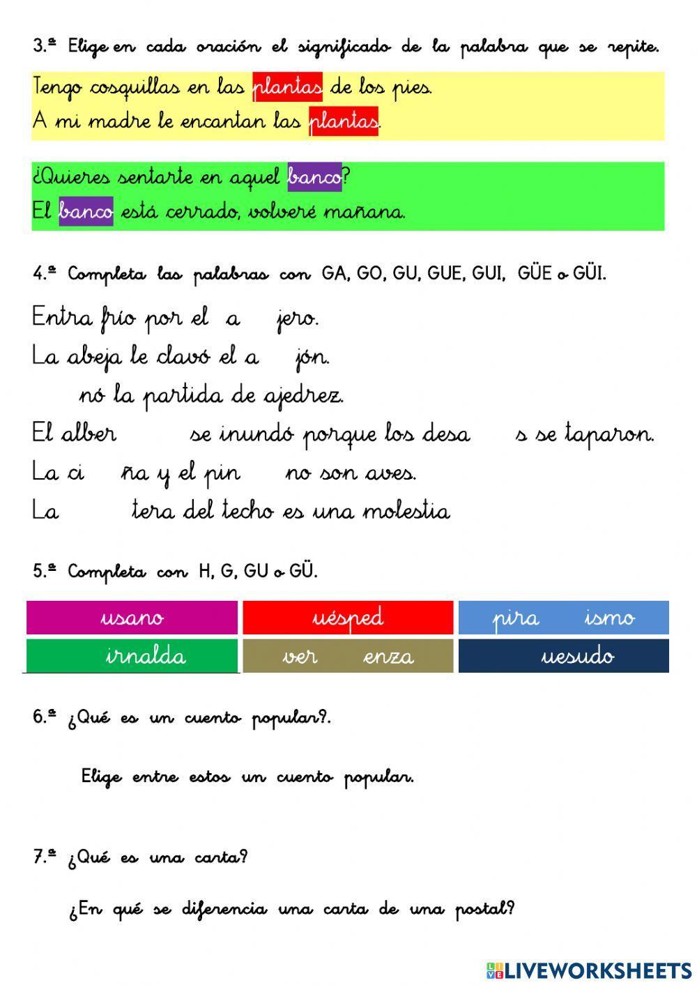 LENGUA 3º EP T08 repaso