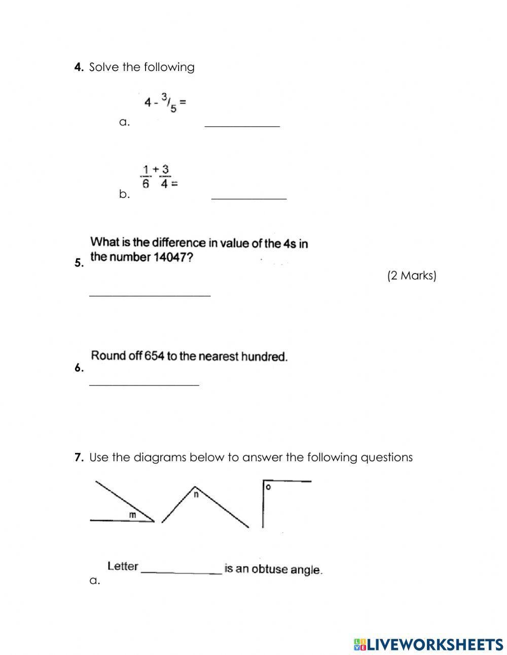 Mathematics Assessment