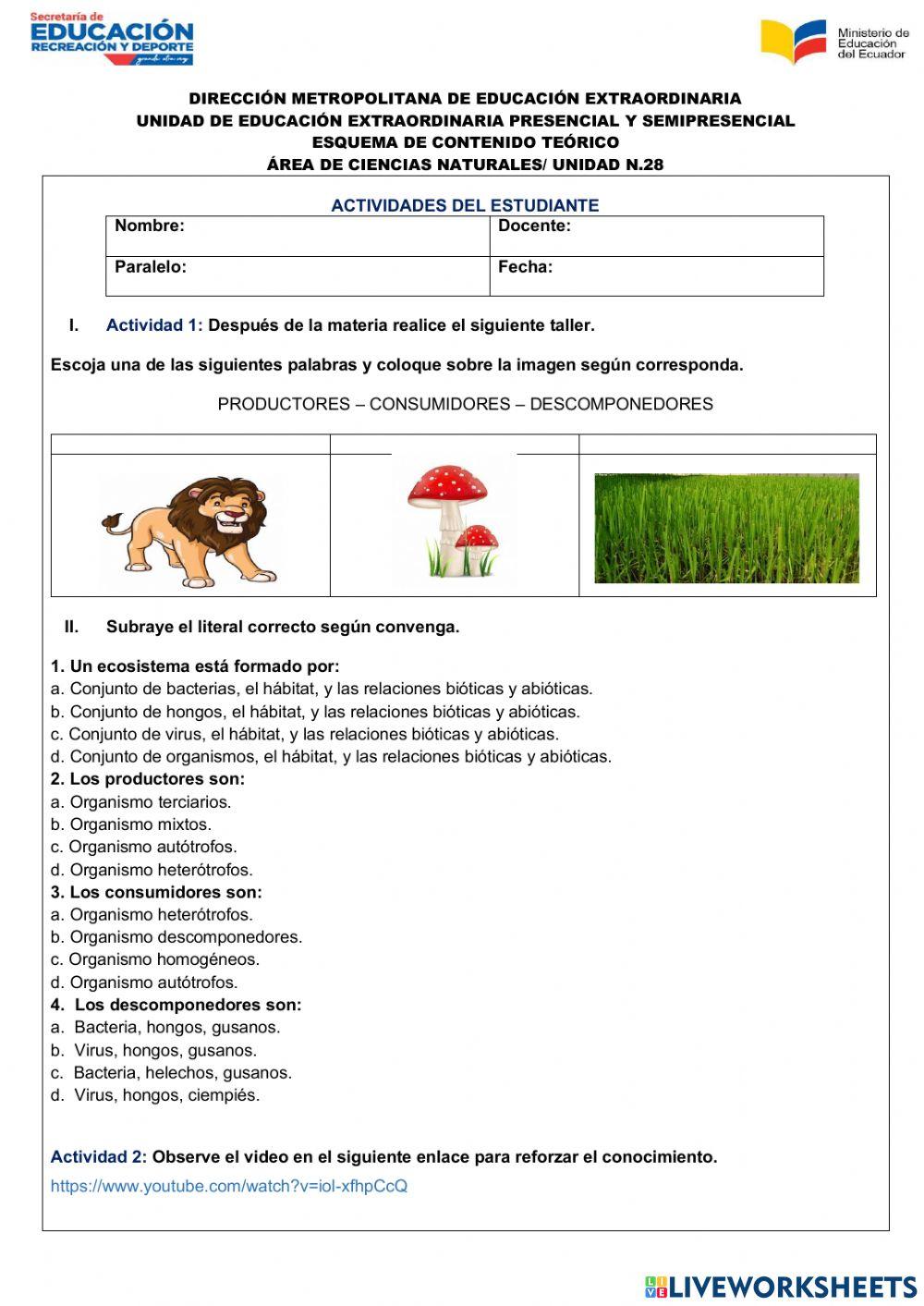 Ciencias Naturales Unidad 28