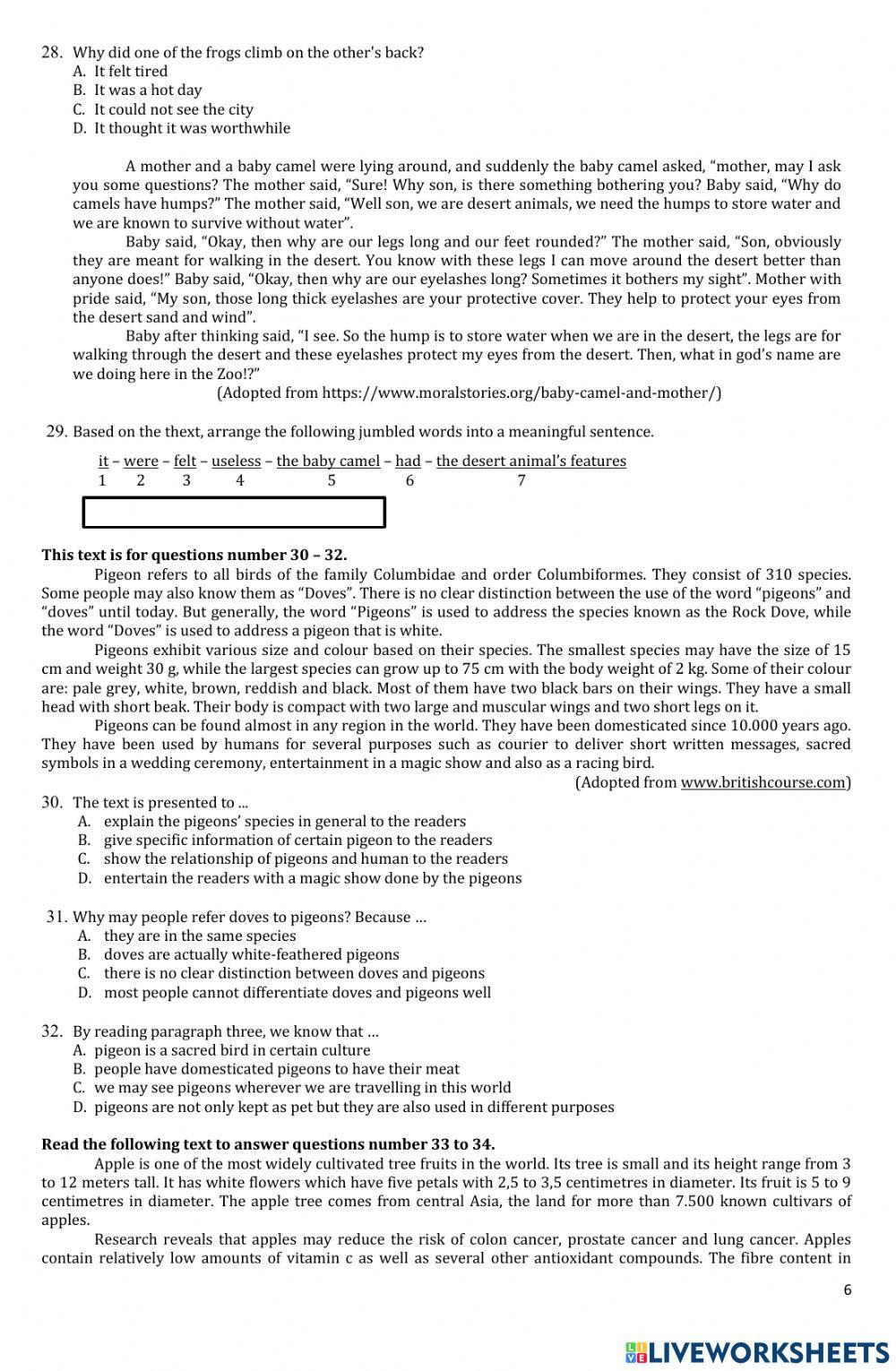 Ujian Sekolah Bahasa Inggris