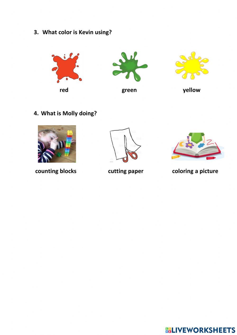 Activities at school