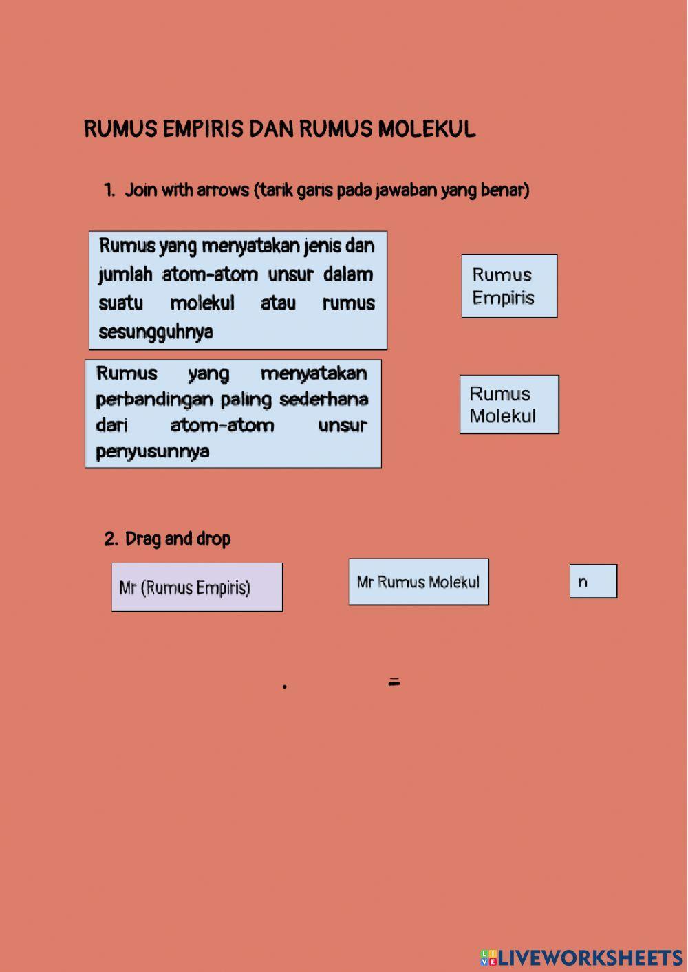 Rumus Empiris Rumus Molekul