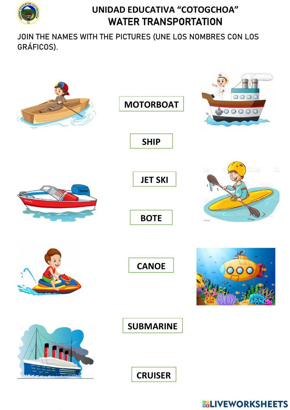 Water transportation