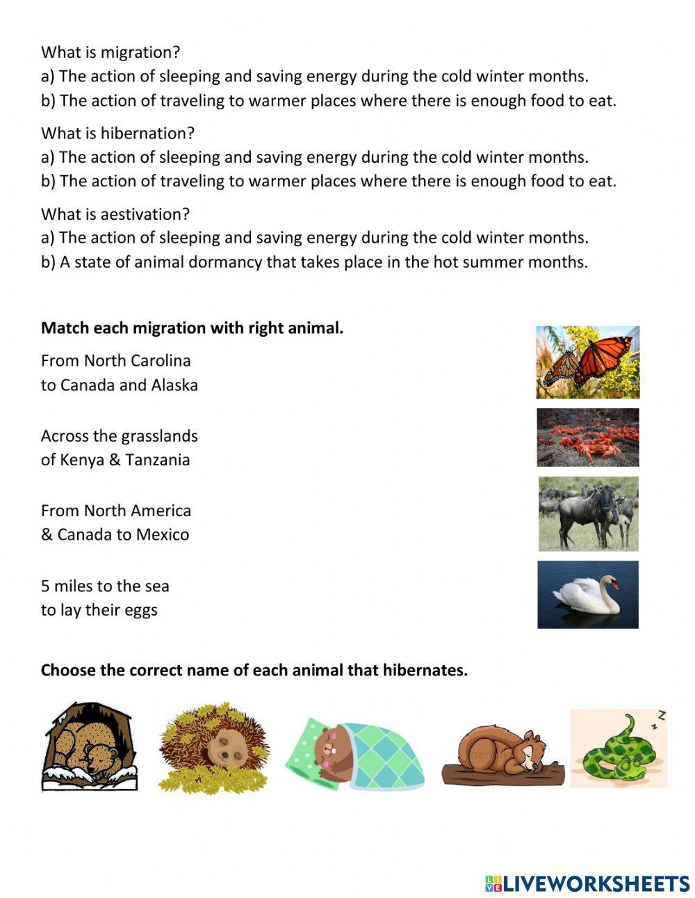 Science quiz plant adaptations and animal behaviors