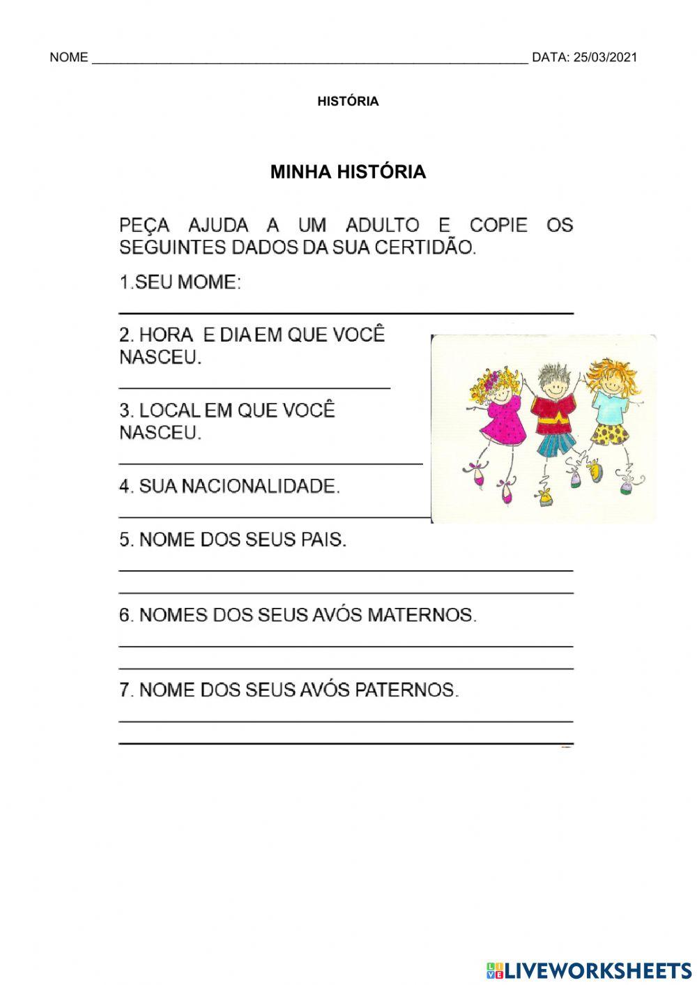 Língua portuguesa e matemática