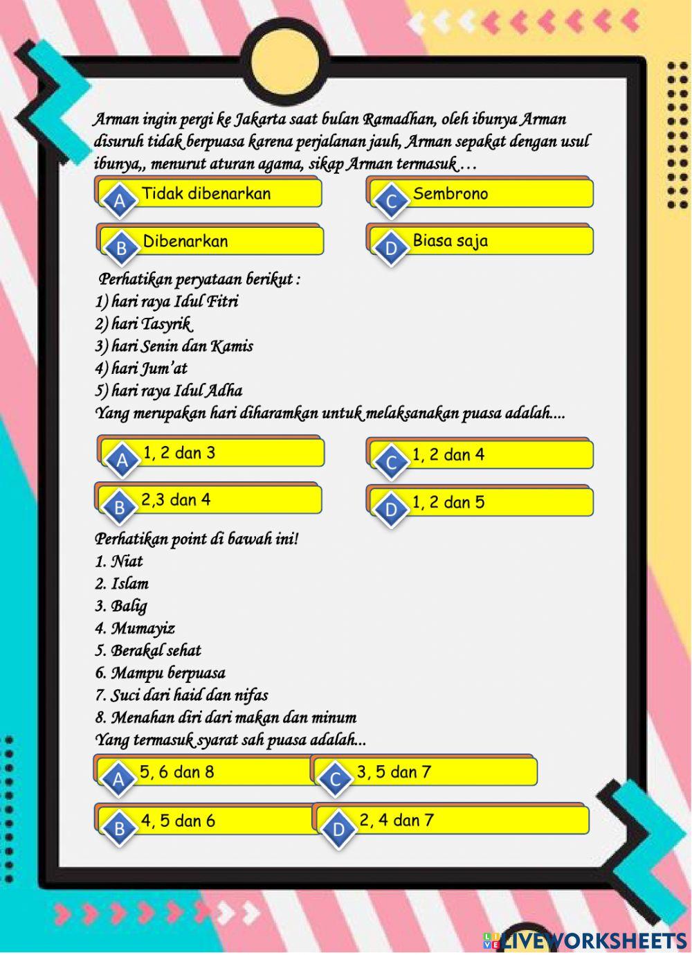 Lkpd puasa wajib dan sunah