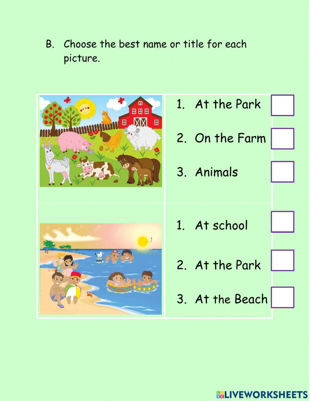Comprehension revision