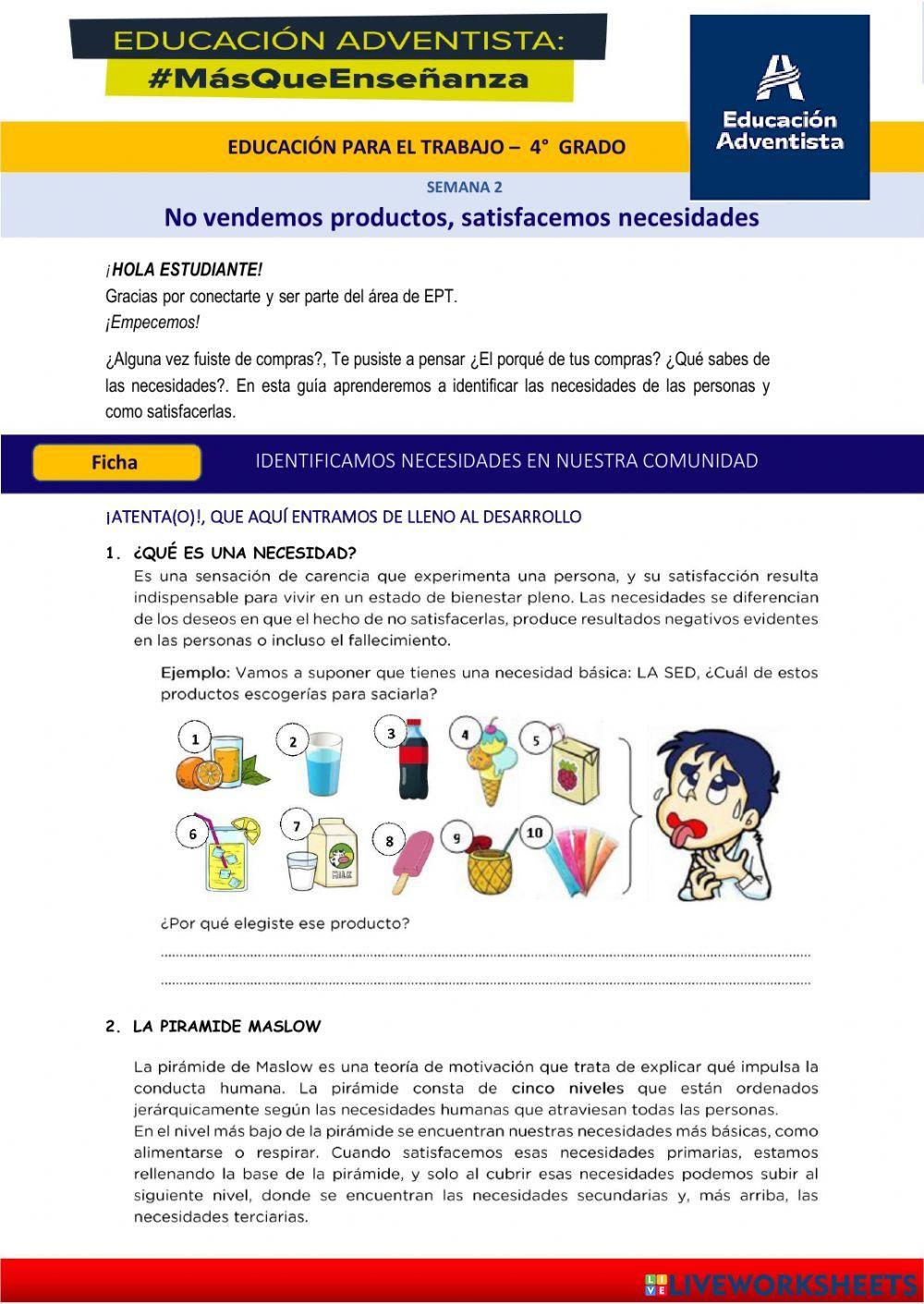 No vendemos productos, satisfacemos necesidades