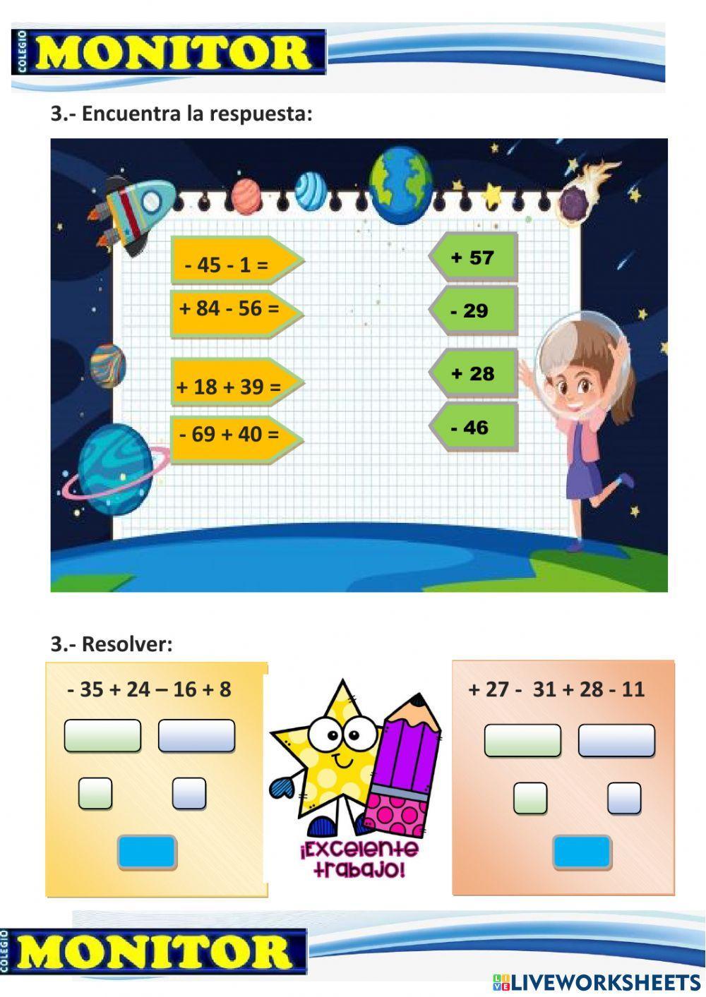 Leyes de signos - multiplicación y división