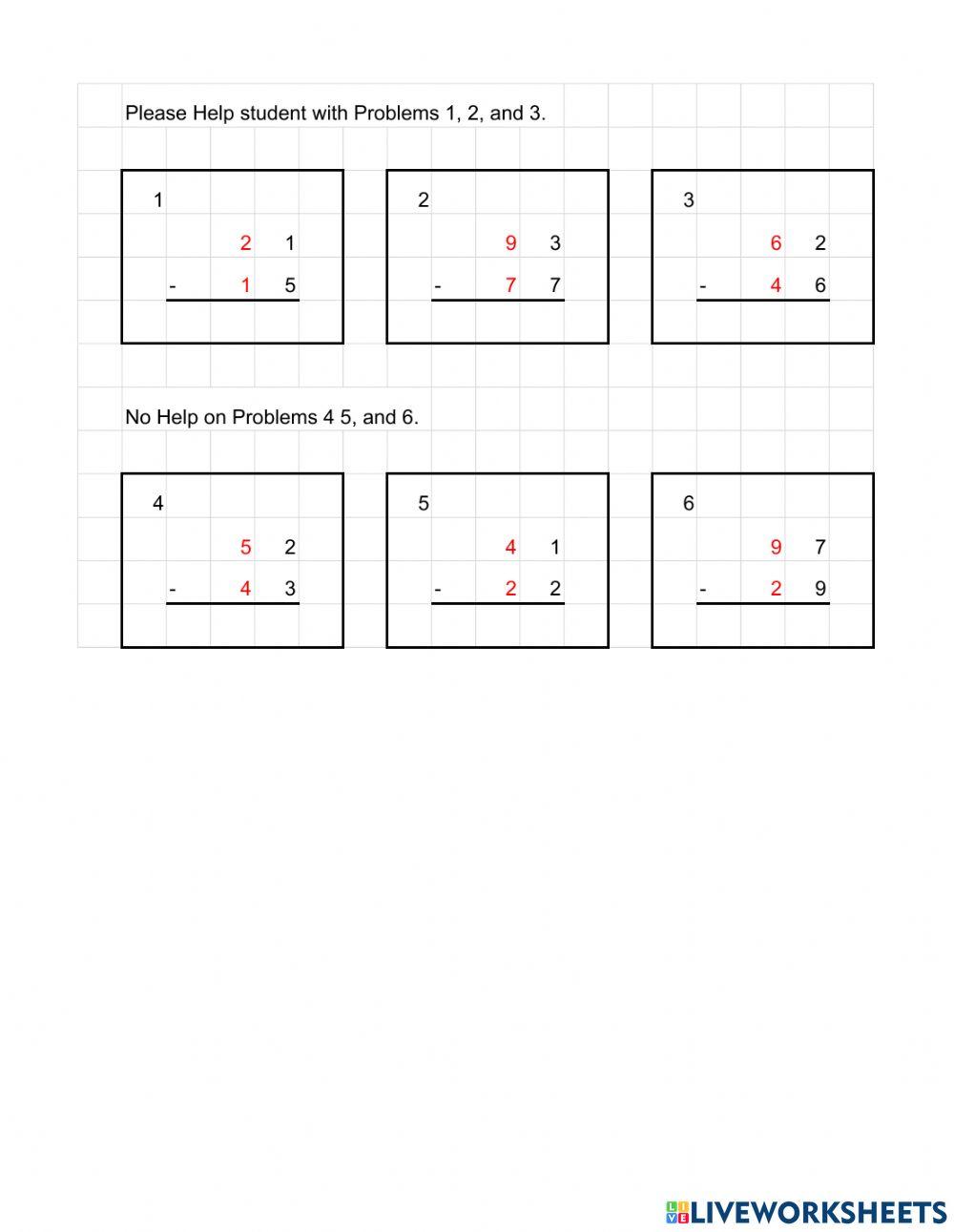 Subtraction March 31