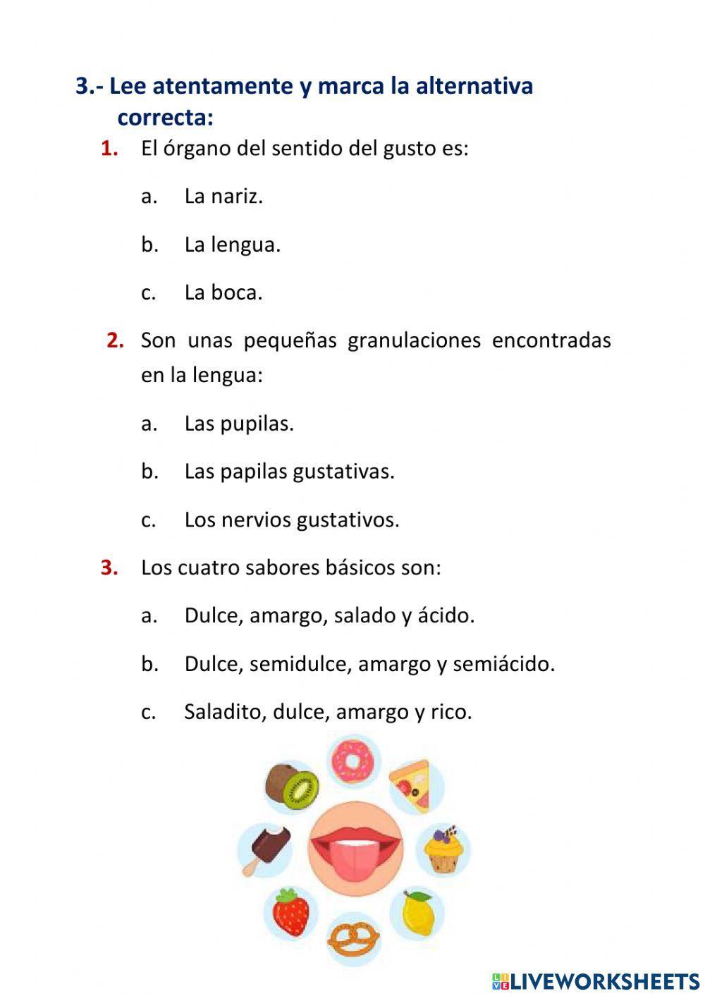 El sentido del gusto