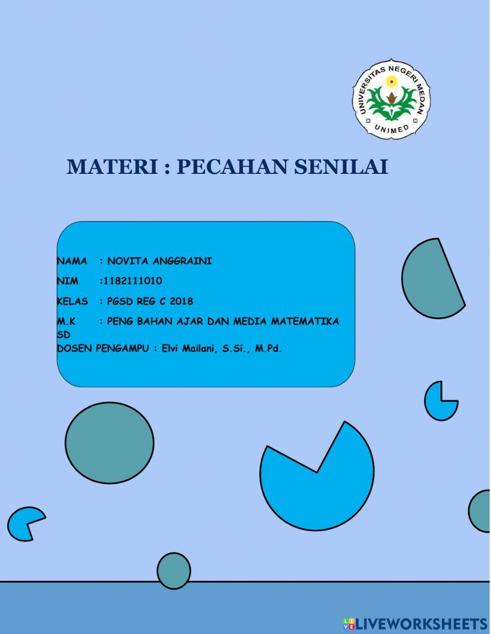 Kelas IV Matematika SD Pecahan Senilai