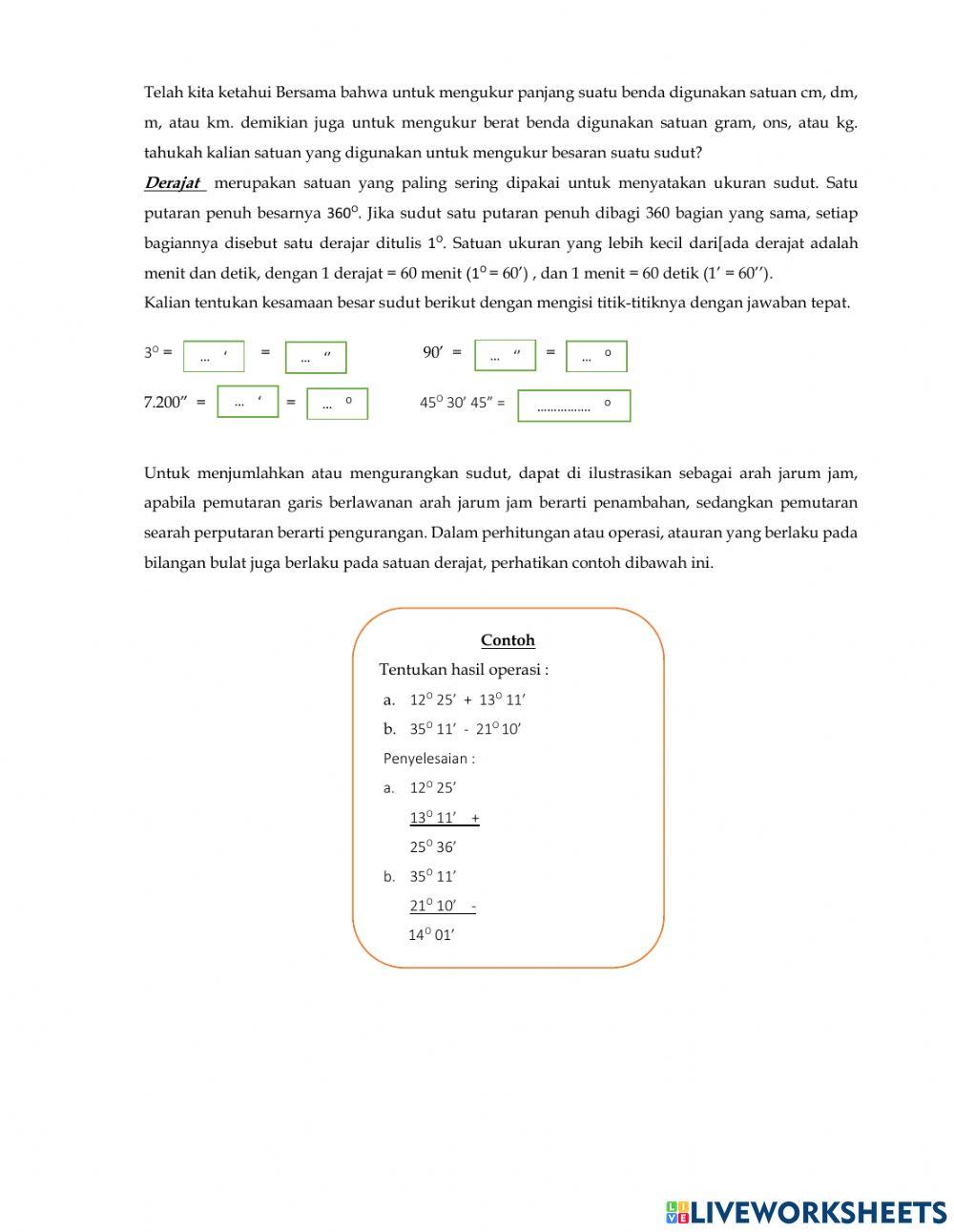 LKPD Garis dan Sudut 1