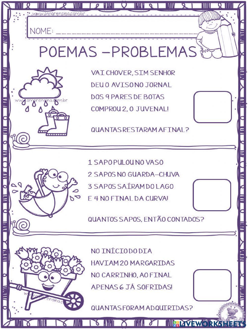 Poemas e problemas