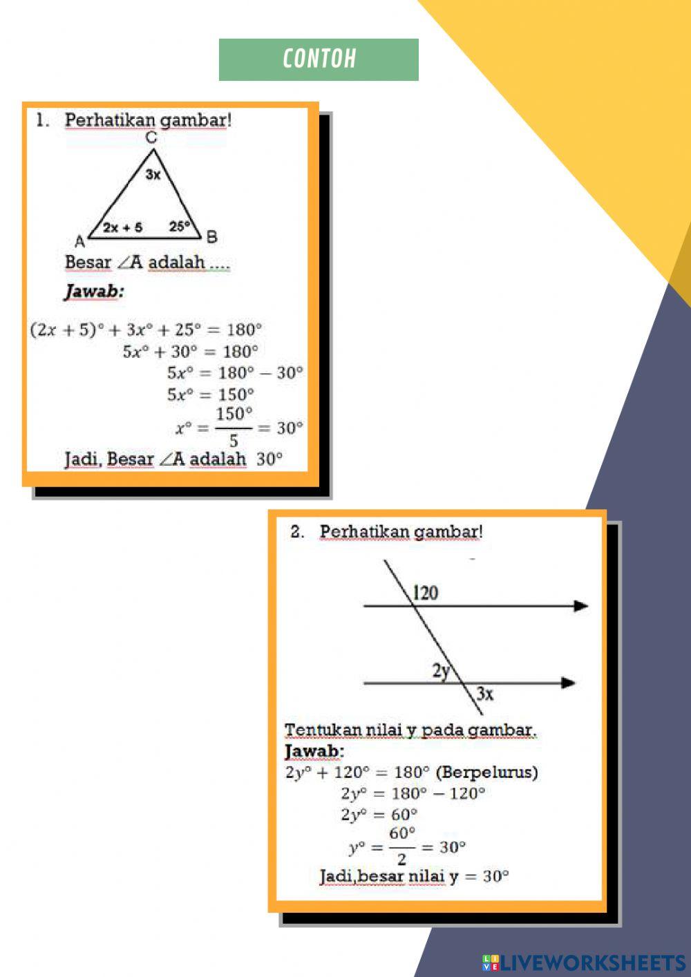 LKS Hubungan Antar Sudut