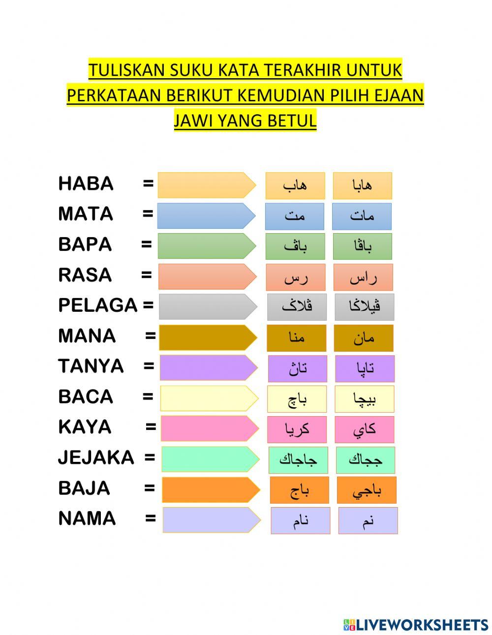 Ba ta pa ga na sa nya ca ya ka ja ma