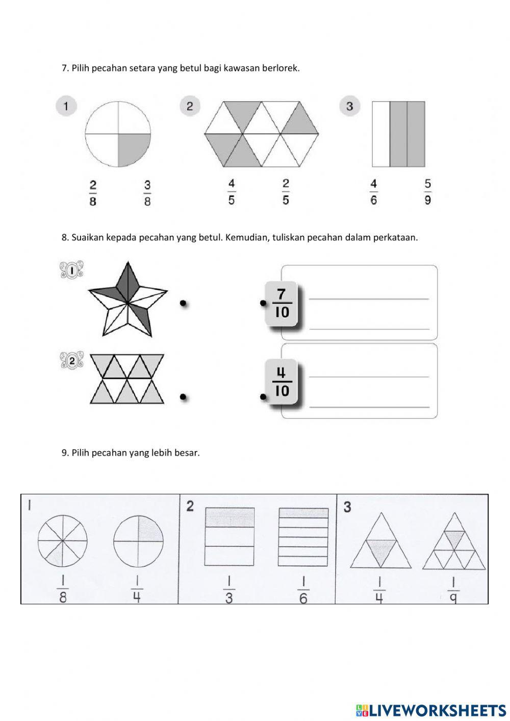Perpuluhan dan pecahan