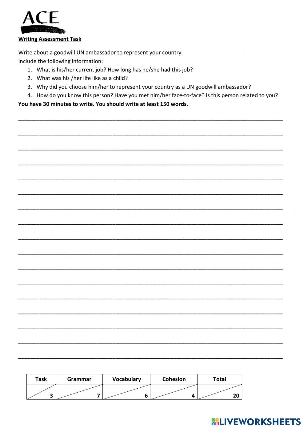 YL 14-Reading-Writing-Assessment